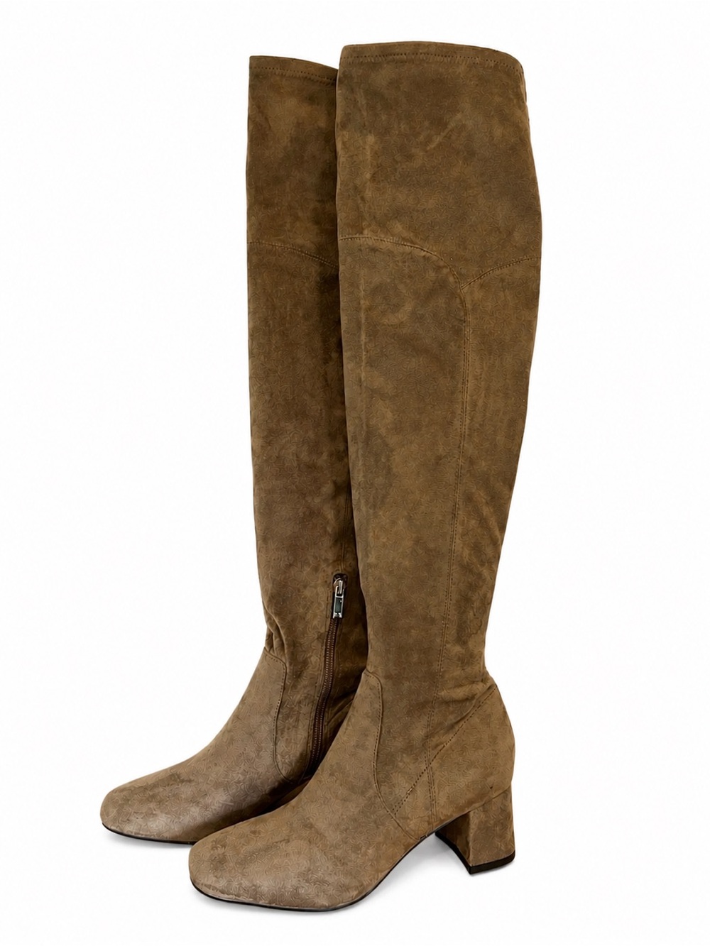 Marc Fisher Taupe Over-the-Knee Suede Boots